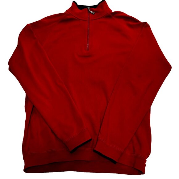 Bobby Jones 100% Peruvian Cotton Men's Sweatshirt Size M Quarter Zip Jacket Peru - Picture 1 of 6